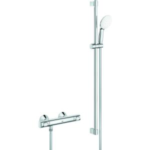 Grohe GROHTHERM 500 Thermostat Brausebatterie, mit Tempesta Brausegarnitur 34797, 900mm chrom