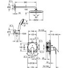 System prysznicowy Grohe EUROSMART UP, z prefabrykowanym...