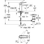 Grohe ALLURE BRILLIANT lavabo bataryası, M boy,...