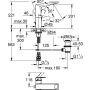 Grohe ALLURE BRILLIANT Waschtischarmatur, L-Size, Zugstangen-Ablaufgarnitur chrom