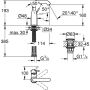 Grohe ESSENCE armatura za umivalnik, velikost M, krom,