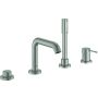 Grohe ESSENCE 4-Loch-Badewannenarmatur, supersteel