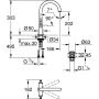 Grohe ATRIO Waschtischarmatur, L-Size, Hebelgriffe chrom