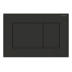 Producto de segunda calidad Placa de accionamiento Geberit Sigma30 para doble descarga (negro mate / negro) #1