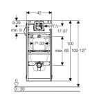 Geberit GIS Universal urinal, min. 114 cm