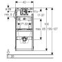 Geberit GIS Universal urinal, min. 114 cm