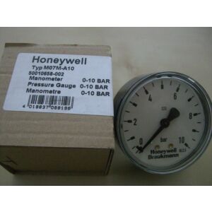 Honeywell Manometer Gehäuse 63 mm, Anschlusszapfen hinten G 1/4", Teilung 0 - 10 bar