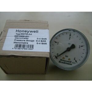 Resideo pressure gauge housing 63 mm, rear connection G 1/4", scale 0 - 4 bar