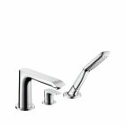 Hansgrohe Metris 3-Loch Wannenarmatur Fertigset chrom Wannenrandmontage