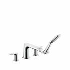 Hansgrohe Metris 4-hole bath mixer set for bathtub edge,...