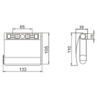 Keuco Plan Toilettenpapierhalter mit Deckel