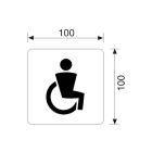 Keuco Universalartikel Plan Türschild für Behinderten-WC