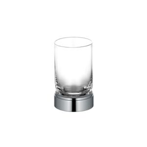 Keuco Plan Glashalter komplett mit Echtkristall-Glas chrom