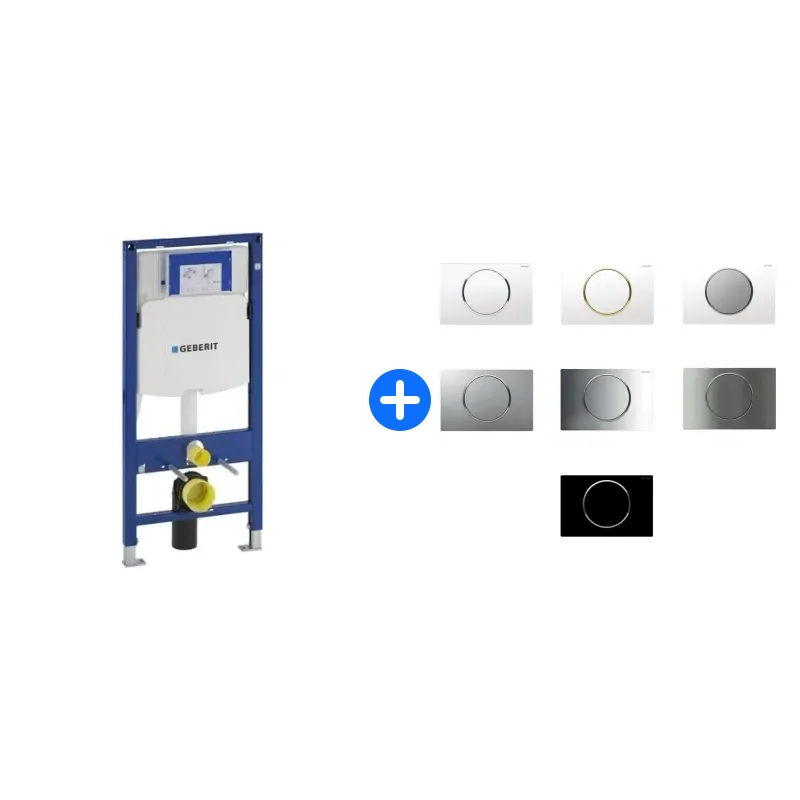 WC-Vorwandelement Komplettset: Geberit Duofix WC Vorwandelement 112 cm, mit Spülkasten UP320