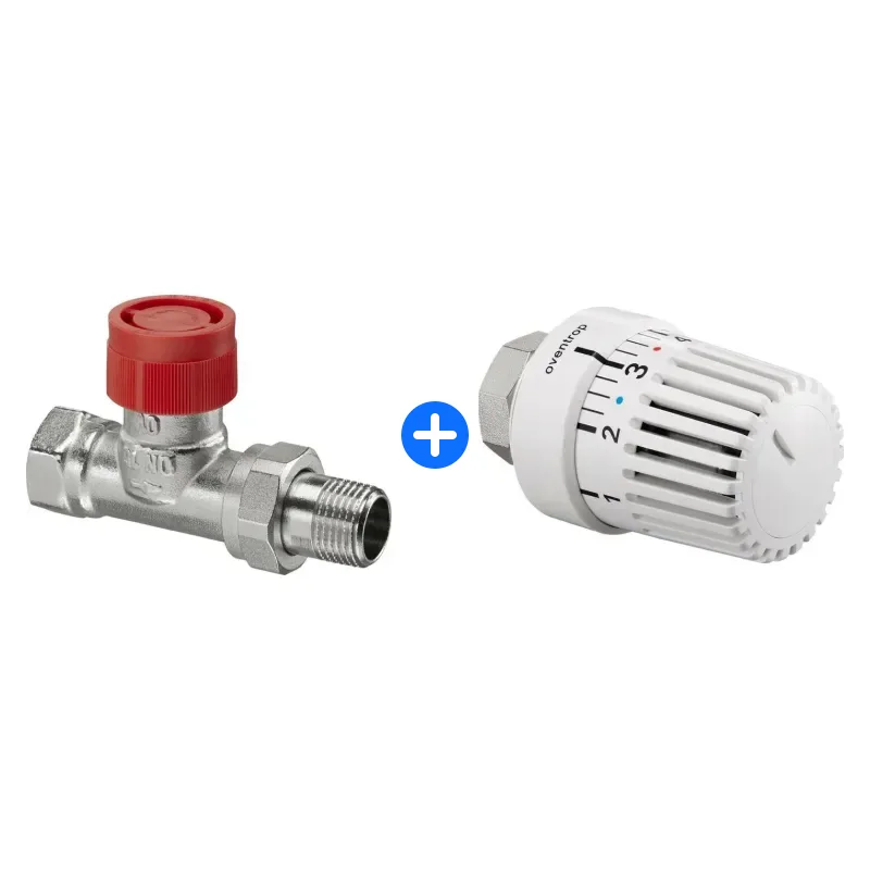 Thermostatventil-Set: Oventrop Thermostatventil Baureihe AF, Durchgang DN 15, 1/2"