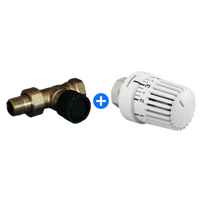 Thermostatventil-Set: OVENTROP Thermostatventil "Baureihe A" DN15, R 1/2, PN10, Durchgang, 1181104