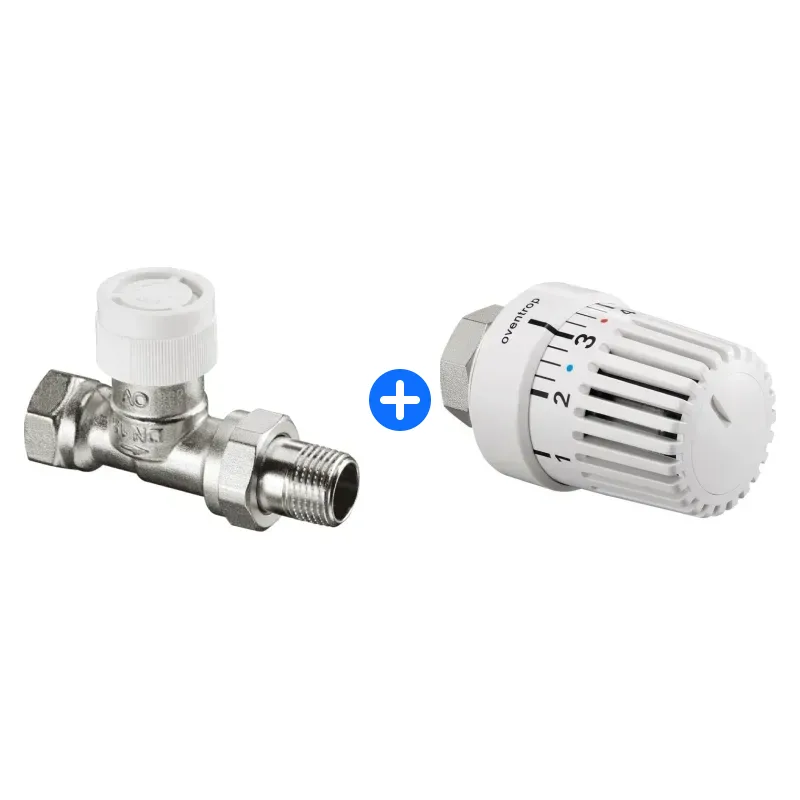 Thermostatventil-Set: OVENTROP Thermostatventil M30x1,5 DN 10 Dg Baureihe AV9,mess.vern., 1183803