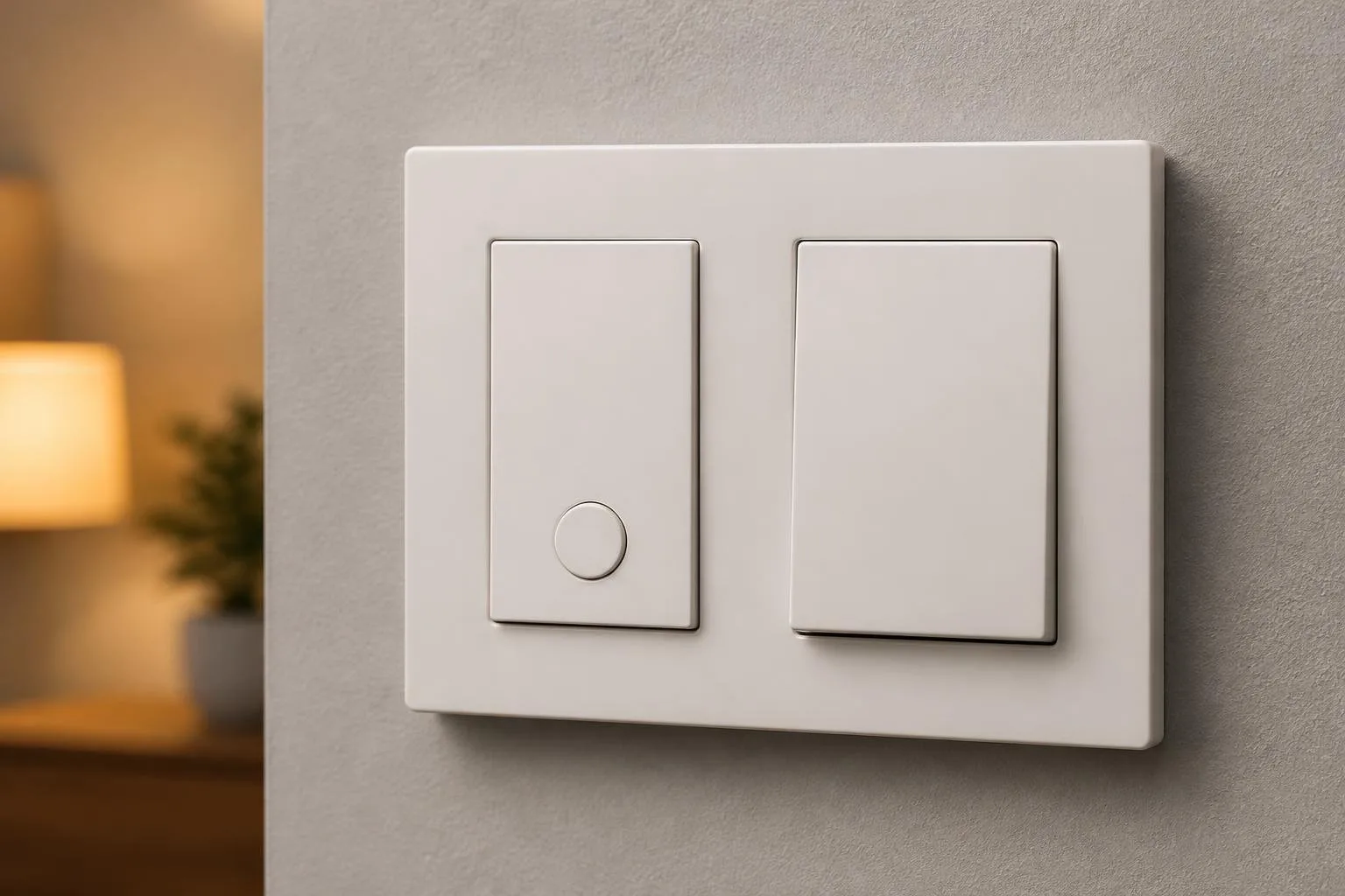 Wandtaster und Schaltereinsatz für eine Beleuchtungssteuerung
