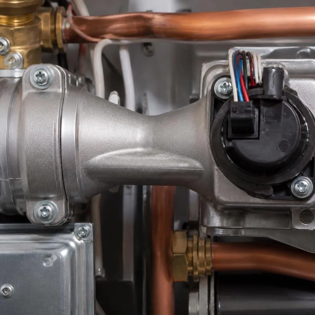 Venturi-Bereich und Massenstromsensor eines Gas-Brennwertgeräts