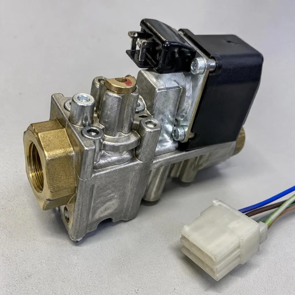 Gasarmatur mit elektrischem Anschluss