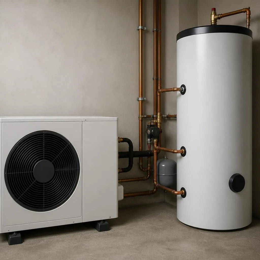 Wärmepumpe mit Warmwasserspeicher